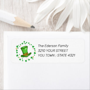 St. Patrick’s Day Return Address Label