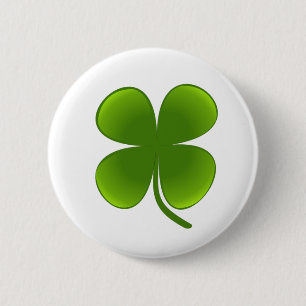 St. Patrick’s Day - Shamrock 6 Cm Round Badge