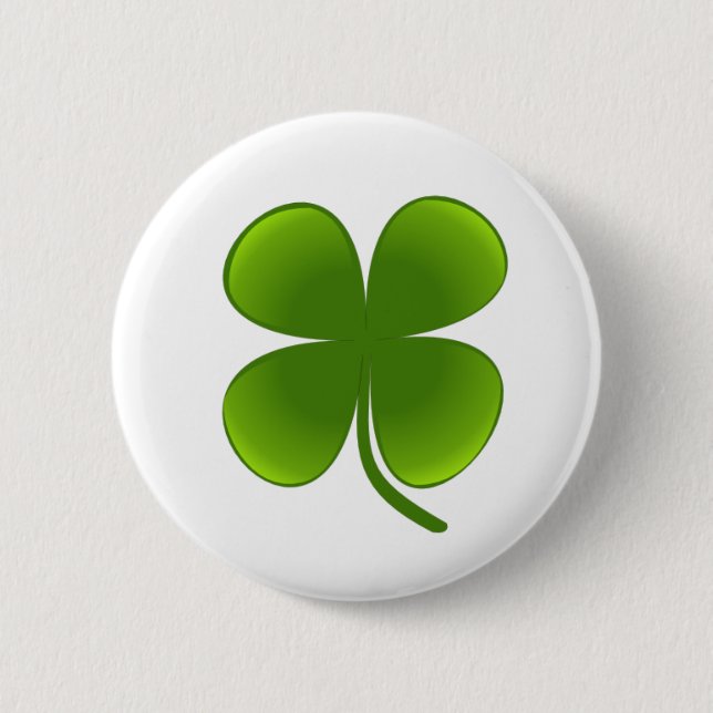 St. Patrick’s Day - Shamrock 6 Cm Round Badge (Front)