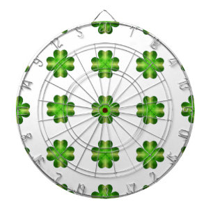 St. Patrick’s Day Shamrock Background Dartboard