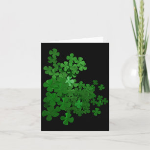 St Patrick S Day Shamrock Background T Shirt Card