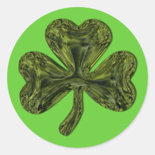 St. Patrick’s Day Shamrock Classic Round Sticker