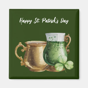 St. Patrick’s Day Shamrock Clover and Pot   Magnet