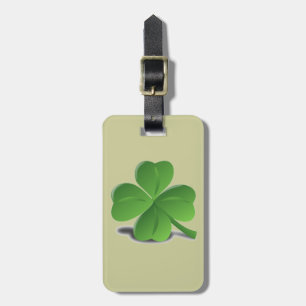 St. Patrick’s Day  Shamrock Clover Luggage Tag