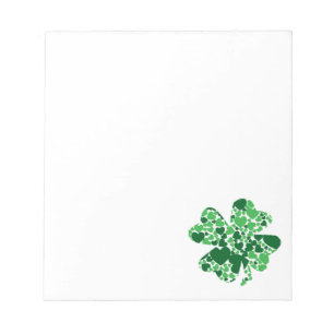 St. Patrick’s Day Shamrock Clover Notepad