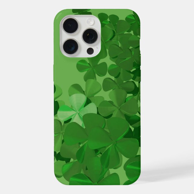 St. Patrick’s Day Shamrock iPhone Case (Back)