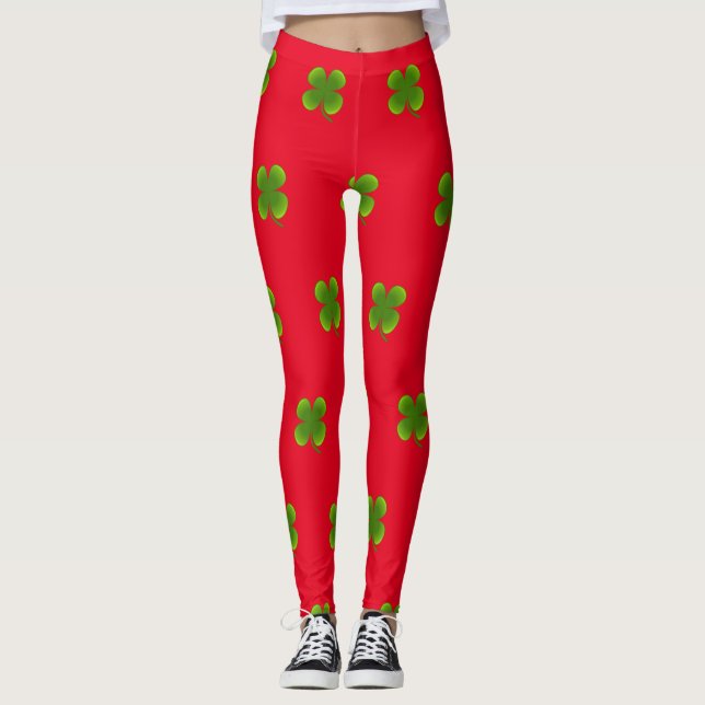 St. Patrick’s Day - Shamrock Leggings (Front)