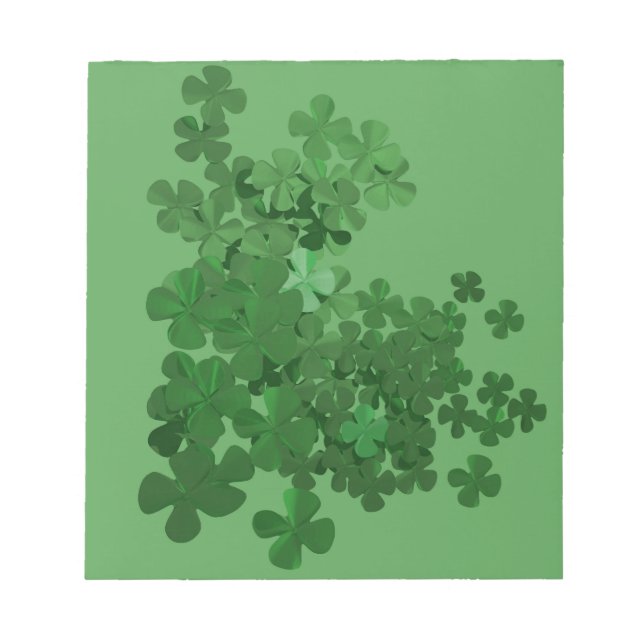 St. Patrick’s Day Shamrock Notepad (Front)