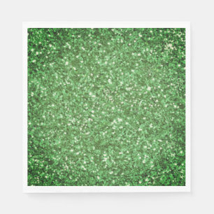 St. Patrick’s day sparkle glitter green pattern Napkin