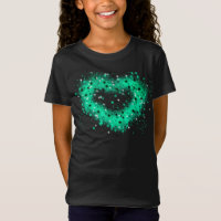 St. Patrick’s day | spray paint glittering heart