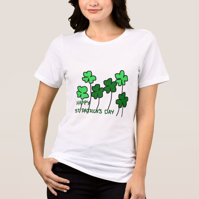 St. Patrick’s day T-shirt Tri-Blend Shirt (Front)