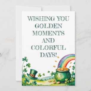 St. Patrick’s Day Watercolor Luck Invitation