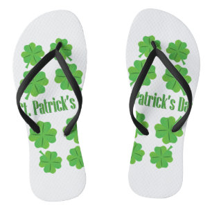 St. Patrick’s Day with clover Jandals