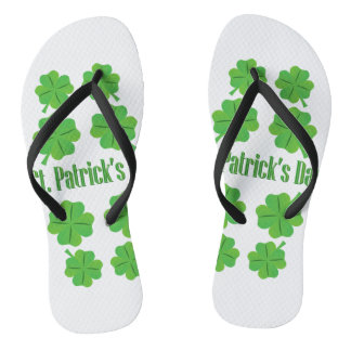 St. Patrick’s Day with clover Jandals