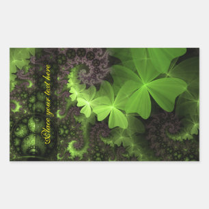 St Patrick Shamrock Field Rectangular Sticker
