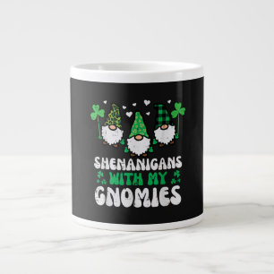 St Patrick Shenanigans With Gnomies Gnomes Large Coffee Mug