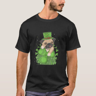 St. Patrick St. Patrick's Day Pug Puppy Dog T-Shirt