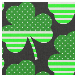 st patricks american clover shamrock green fabric