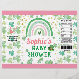 St Patrick's Baby Girl Shower Chip Bag Wrapper