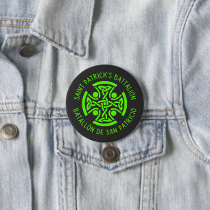 St Patricks Battalion San Patricios Irish Mexican 7.5 Cm Round Badge