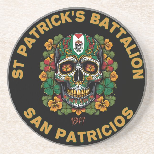 St Patricks Battalion San Patricios Irish Mexican Coaster (Front)