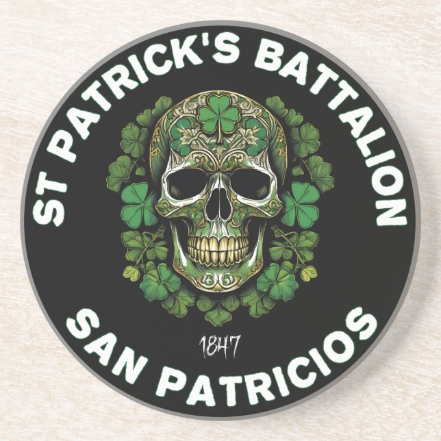 St Patricks Battalion San Patricios Irish Mexican Coaster (Front)