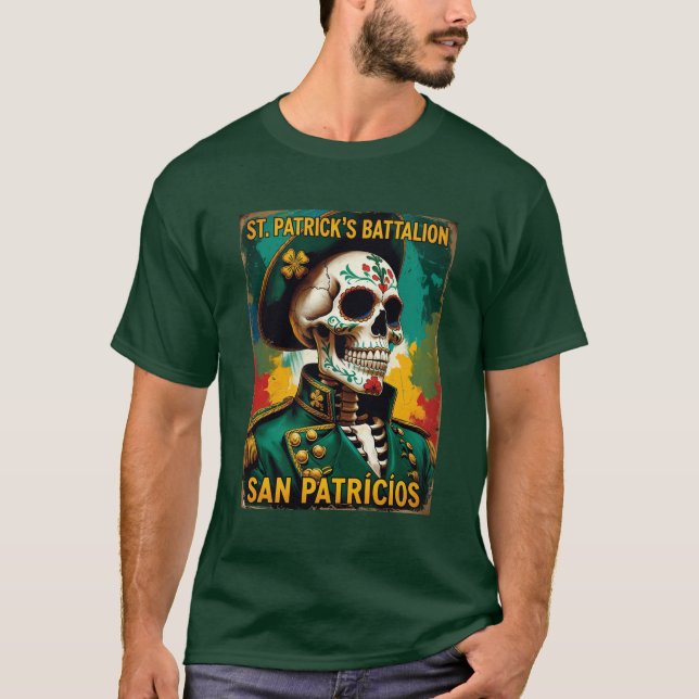 St Patricks Battalion San Patricios Irish Mexican T-Shirt (Front)