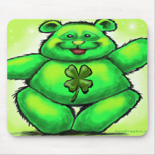 St. Patrick's Bear Mouse Pad