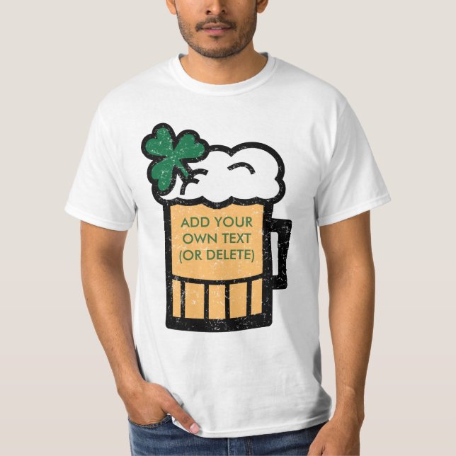 St. Patrick's Beer (Customisable) T-Shirt (Front)