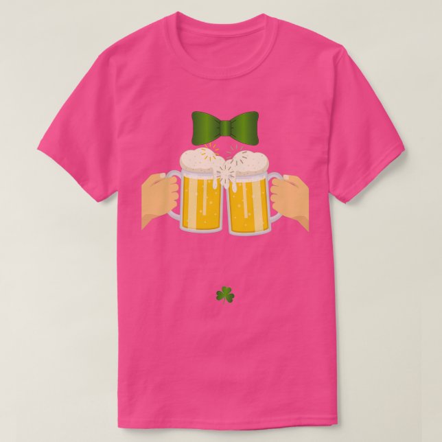 St Patricks Beer Lover Irish Drinking Team T-Shirt (Design Front)
