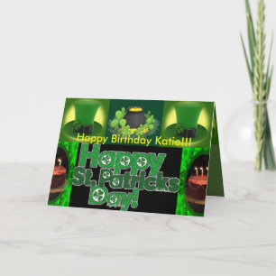 St Patrick's Birthday Card