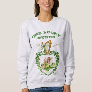 St Patrick's Blarney Castle Irish Harp Lucky Nurse Sweatshirt