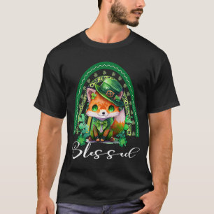 St Patrick's Blessed Cute Rainbow Adorable Christi T-Shirt