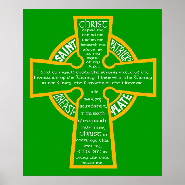 St. Patrick's Breastplate Poster (Front)