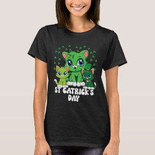 St Patricks Catricks Day Cats Green Saint Pattys T-Shirt