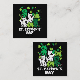St Patricks Catricks Day Cats Saint Pattys Card