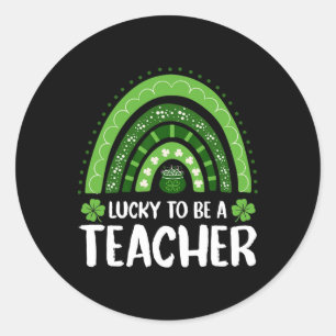 St Patricks Catricks Day Cats Saint Pattys Cat Lov Classic Round Sticker