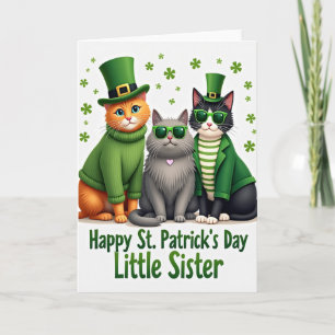 St Patricks Cats Art Card