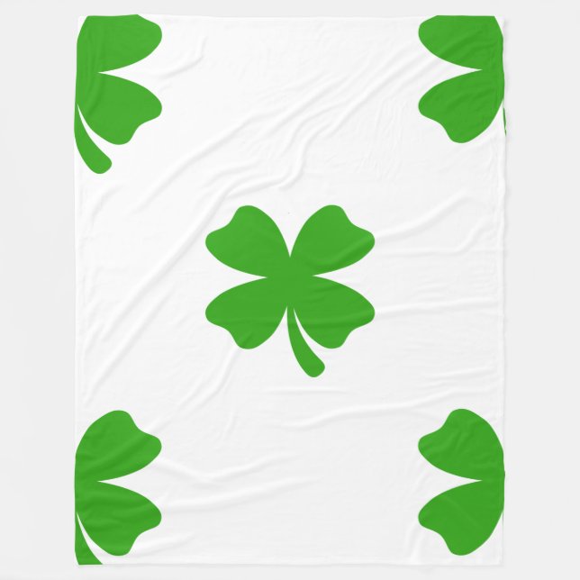 st patricks clover emoji blanket (Front)