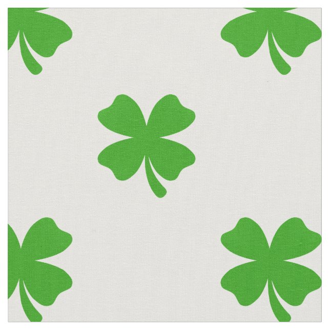 st patricks clover emoji fabric (Close Up)