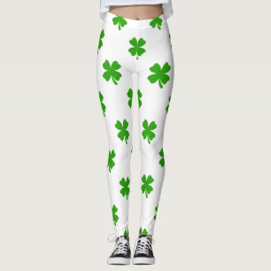 st patricks clover emoji leggings