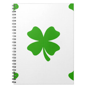 st patricks clover emoji notebook