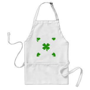 st patricks clover emoji standard apron