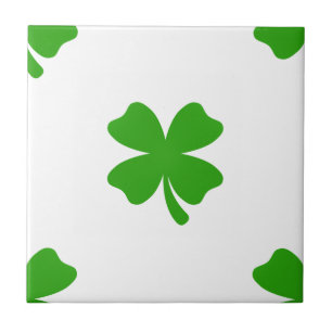 st patricks clover emoji tile