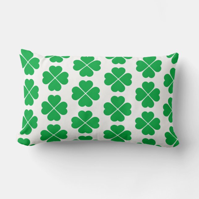 St. Patrick's Clover Pillow (Front)