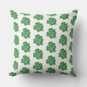 St. Patrick's Clover Pillow