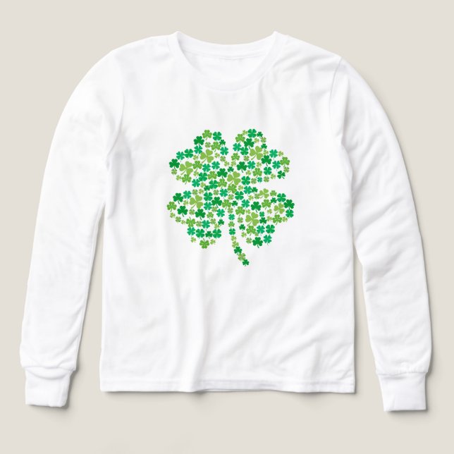 St. Patrick's Clover T-Shirt (Design Front)