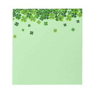 St. Patrick's Clovers Notepad 