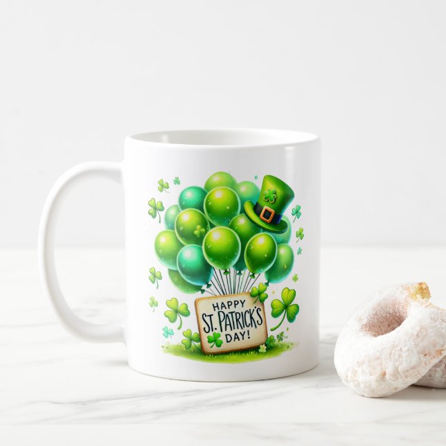 St. Patrick's Coffee Mug (With Donut)