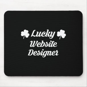 St Patricks Day 2025 Website Designer Design Front Mouse Pad